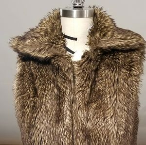 Faux fur vest